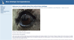 Desktop Screenshot of blueantelope.info